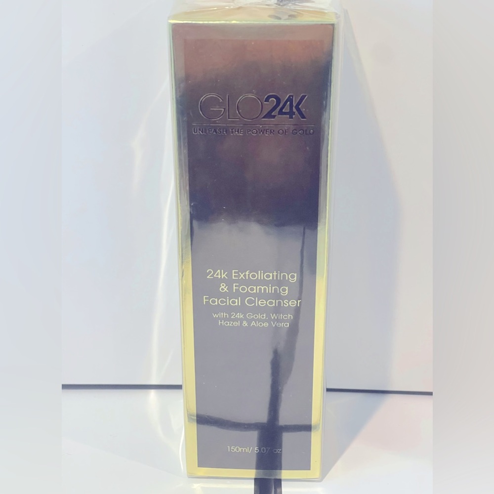 GLO24K Exfoliating & Foaming Facial Cleanser with 24k Gold - Picture 2 of 5